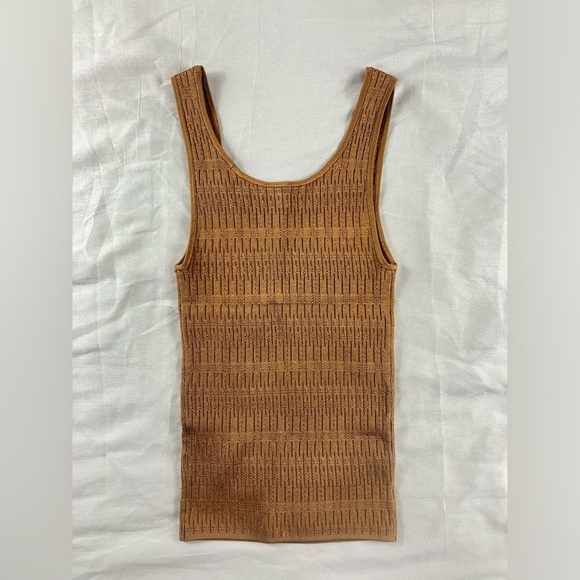 Veronica Beard Whiskey Brown Sandra Tank Top - Picture 6 of 7